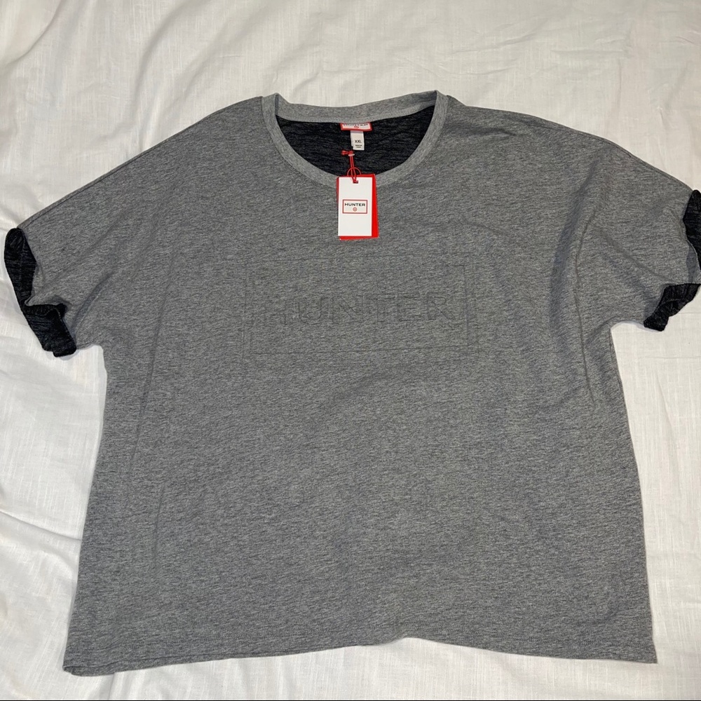 Hunter for Target gray embossed logo T-shirt
